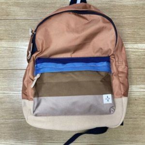 Striped Backpack School Bookbag College Bag